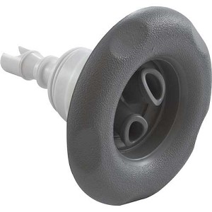 Waterway Large 5 Scallop Thread-In style  Poly Storm Twin Roto  jet insert in Grey. 4" in Diameter