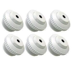 6 Pack Hayward HydroStream 3/8 Opening Directional Outlet White