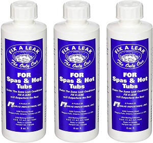 3 8oz Bottles Marlig Fix-A-Leak Pool and Spa Leak Sealer