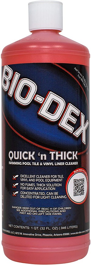 Bio-Dex Quick'n Thick Tile and Vinyl Liner Cleaner QT032, Concentrated Formula