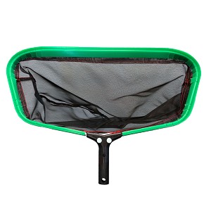 Primal Accessories Commercial Grade 23 inch Leaf Rake Replacement, Green Frame, with 13 inch Stiff Nylon Black Net