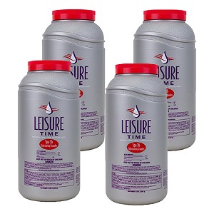 Leisure Time E5 Spa 56 Chlorinating Granules for Spas and Hot Tubs 4 Pack 5lb Bottle