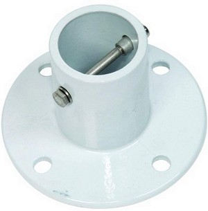 S.R. Smith 3 Inch Deck Mounted Aluminum Anchor Individual Flange White 75-209-5000 