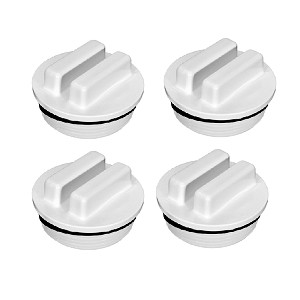 4 Pack- Hayward 1.5" MPT Threaded Plugs with O-Rings