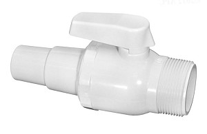 Hayward 2-Way Econoline Ball Valve 1.5" MIP x Hose Adapter
