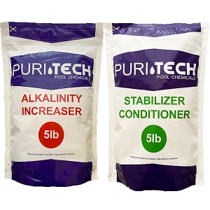 Puri Tech Chemicals 5 lb Alkalinity Increaser and 5 lb Stabilizer Kit