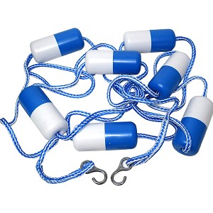 Blue Devil Pool Long Rope w/ Floats 18' (7) 2-1/2" X 5" B8484