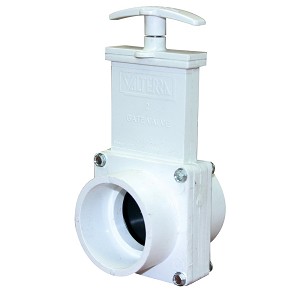 Valterra PVC Gate Valve Simple Push/Pull White 2" Slip 6201X