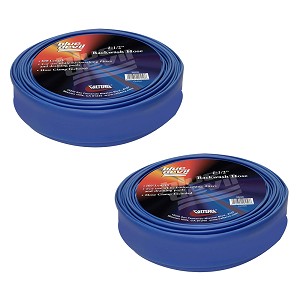 Blue Devil Backwash Hose 1-1/2" X 100' w/ Clamp Shrink Wrapped (22 mil hose) 2 Pack