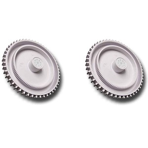 Poolvergnuegen Pool Cleaner Wheel Sub Assembly, White 2 Pack