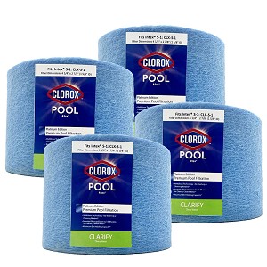 Clorox Platinum Premium 4 Pack Pool Filtration Replacement for Intex Cartridge S1 1-pack 11692 PIN4PAIR 29001E