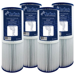 ClurTech Spa Filter Cartridge 25 Sq Ft for Pentair Rainbow Dynamic Filter - 4 Pack