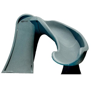 S.R. Smith 698-209-58124 Cyclone Right Curve Pool Slide, Gray Granite