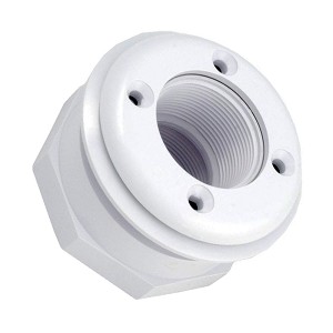 Hayward Wall Fitting Nylon FiberGlass White 1.5 FPT