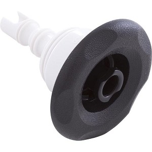 Waterway Mini Storm Directional thread in style jet insert 5-Scallop in black. 3" in diameter