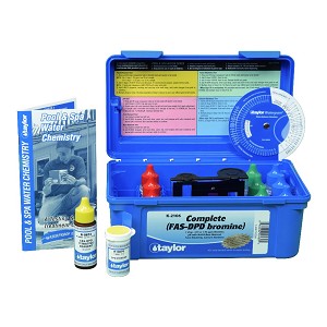 Taylor Technologies Complete kit for Bromine, pH, Alkalinity, Hardness - .75 oz bottles