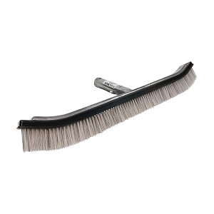 Puri Tech Premium Curved 18" Pool Brush with Mixed Nylon & Stainless Steel Bristles