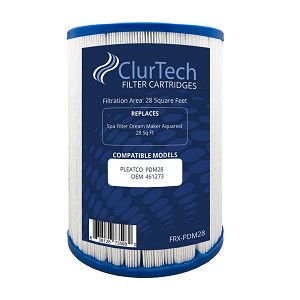 ClurTech Spa Filter Cartridge 28 Sq Ft for Dream Maker Aquarest - Single