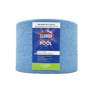 Clorox Platinum Premium 2 Pack Pool Filtration Replacement for Intex Cartridge D 1-pack C-5330 PIN28 FC-3748 58601 59901