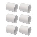 Puri Tech Schedule 40 PVC Fitting 2"" Coupling Slip x Slip 6 Pack
