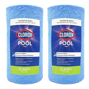 Clorox Platinum Premium 2 Pack Pool Filtration Replacement for Intex Cartridge B 1-pack 29005E FC-3752