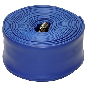 Blue Devil Backwash Hose 2" x 50' Long 22 Mil Hose Clamp Swimming Pools B8258