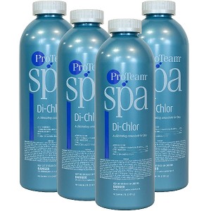 ProTeam Spa Di-Chlor, Chlorine Powder Concentrate, keeps Spas safe and clear 2lb - 4 pack 