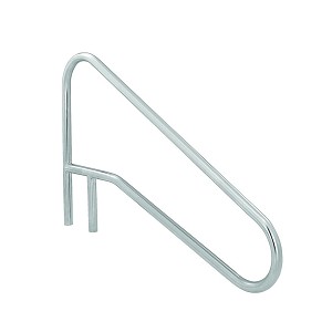 S.R. Smith 3-Bend Deck Mounted Braced Swimming Pool Handrail, Stainless Steel