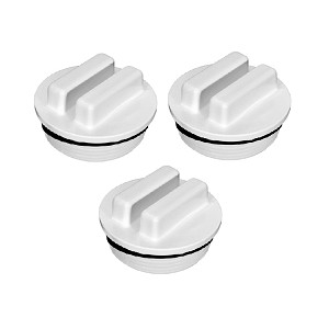 3 Pack- Hayward 1.5" MPT Threaded Plugs with O-Rings