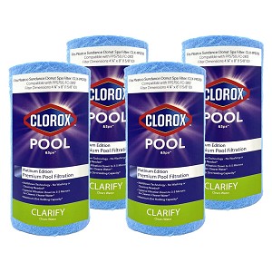 Clorox Platinum Premium 4 Pack Pool Filtration Replacement for Pleatco Sundance Donut Spa Filter PPS750 FC-2812